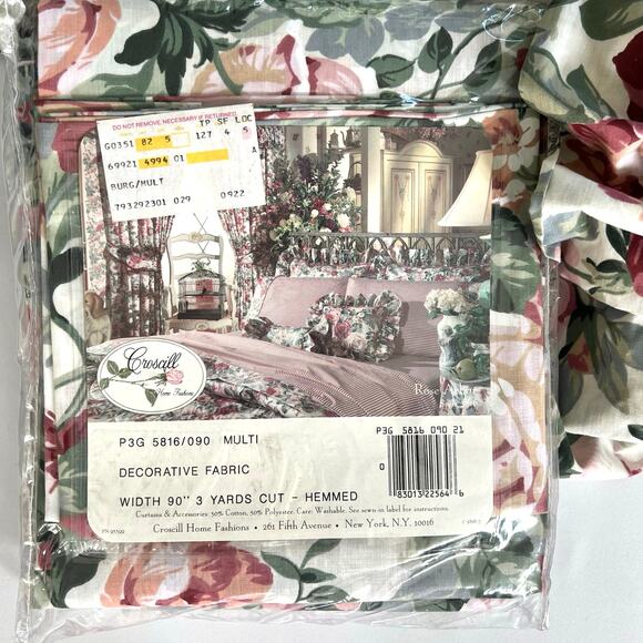 Croscill Arbor Rose complete bedding pillows and curtain set - Picture 7 of 16